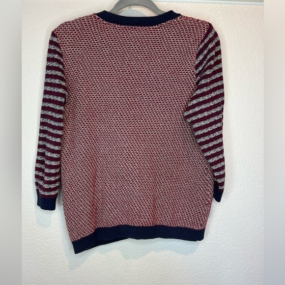 B11.05 Tommy Hilfiger Button Down Cardigan red, white and blue L - Picture 3 of 3